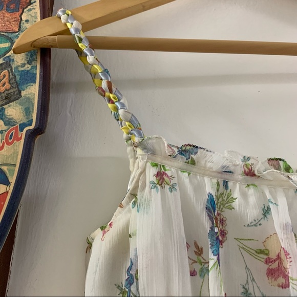 😍 Floral Print White Summer Top ✨ - Picture 8 of 12